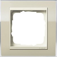 Рамка универсальная Gira Event Clear 1-м. песочный/кремовый глянец